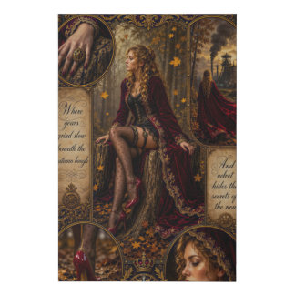 Portrait Of Freya Rysensteel In The Iron Woods Faux Canvas Print