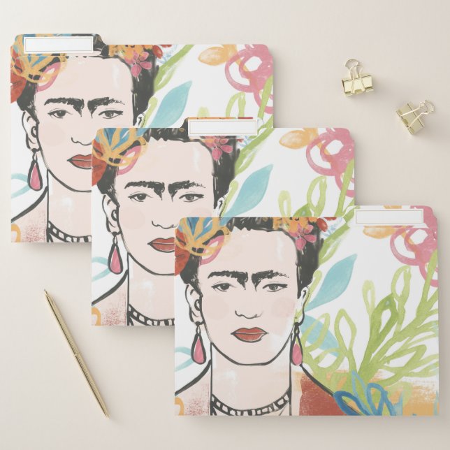Portrait of Frida Kahlo File Folder (Set)