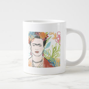 Portrait of Frida Kahlo Giant Coffee Mug