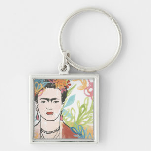 Portrait of Frida Kahlo Keychain