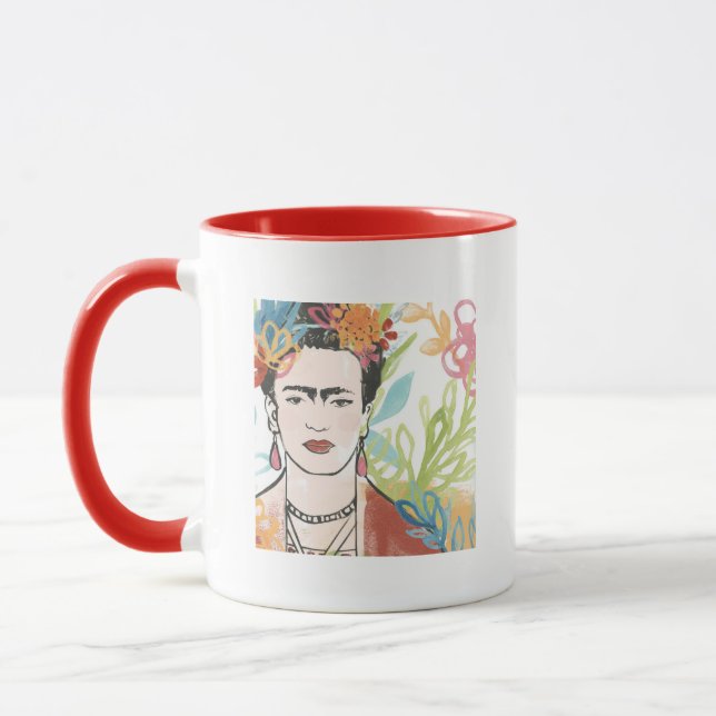 Portrait of Frida Kahlo Mug (Left)