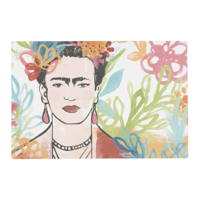 Portrait of Frida Kahlo Placemat (Front)
