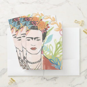 Portrait of Frida Kahlo Pocket Folder