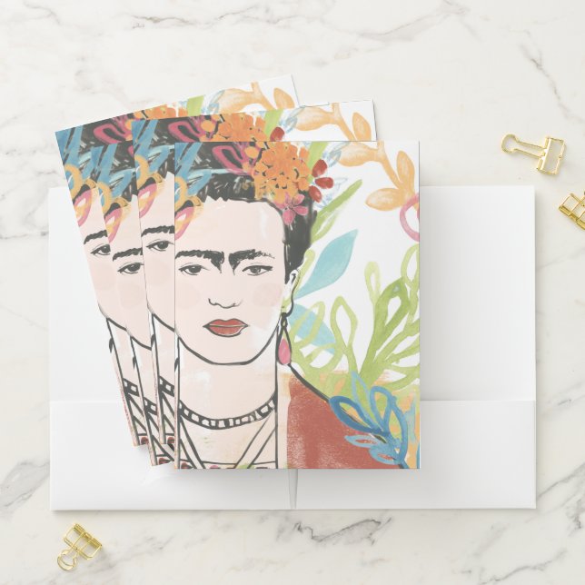 Portrait of Frida Kahlo Pocket Folder (In Situ)
