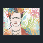Portrait of Frida Kahlo Postcard<br><div class="desc">Portrait of Frida Kahlo by June Erica Vess</div>