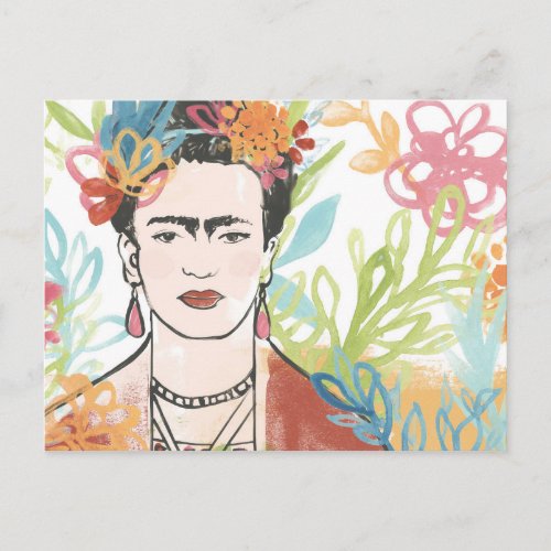 Portrait of Frida Kahlo Postcard
