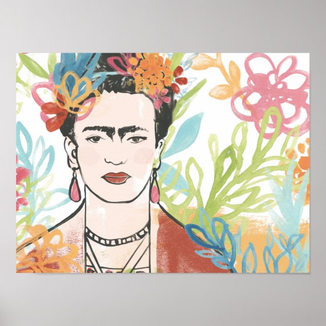 Portrait of Frida Kahlo Poster (Front)