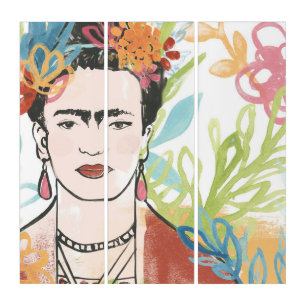 Portrait of Frida Kahlo Triptych