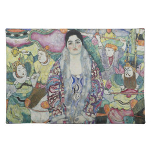 Portrait of Friederike Maria Beer by Gustav Klimt Cloth Placemat