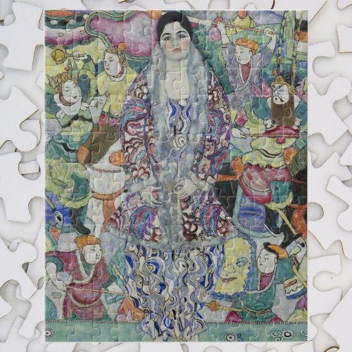 Portrait of Friederike Maria Beer by Gustav Klimt Jigsaw Puzzle
