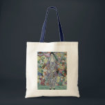 Portrait of Friederike Maria Beer by Gustav Klimt Tote Bag<br><div class="desc">Portrait of Friederike Maria Beer (1916) by Gustav Klimt is a vintage Victorian Era Symbolism fine art portrait painting. Friederike-Maria requested that Klimt paint her in a Viennese Workshop dress which she wore exclusively. Klimt decided that she should wear her fur coat inside out so that the decorative lining (also...</div>