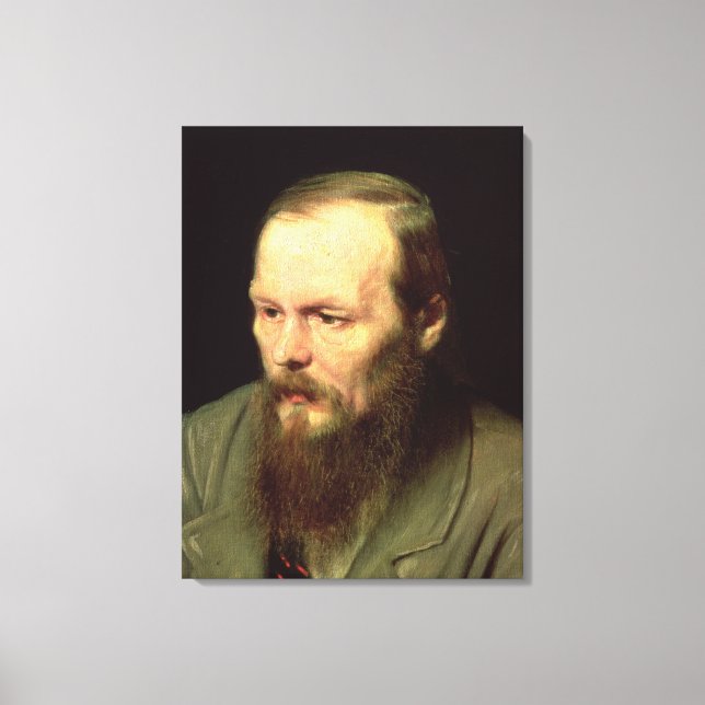 Portrait of Fyodor Dostoyevsky  1872 Canvas Print (Front)