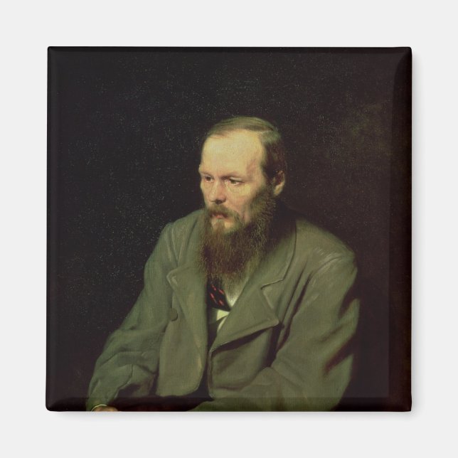 Portrait of Fyodor Dostoyevsky  1872 Magnet (Front)