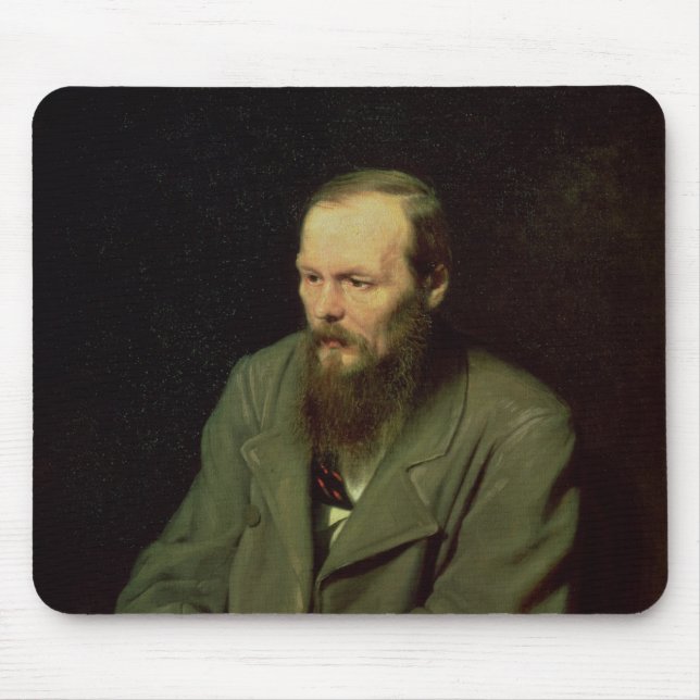 Portrait of Fyodor Dostoyevsky  1872 Mouse Pad (Front)