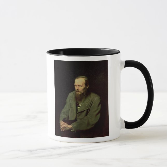 Portrait of Fyodor Dostoyevsky  1872 Mug (Right)