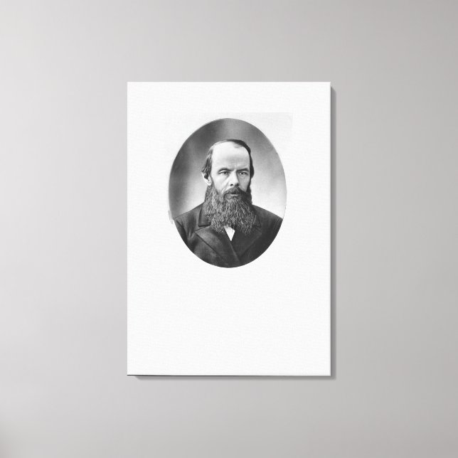 Portrait of Fyodor Mikhailovich Dostoyevsky Canvas Print (Front)