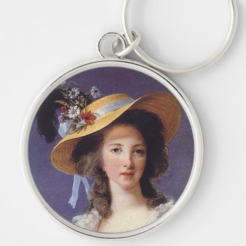 Portrait of Gabrielle de Polignac French Countess Keychain