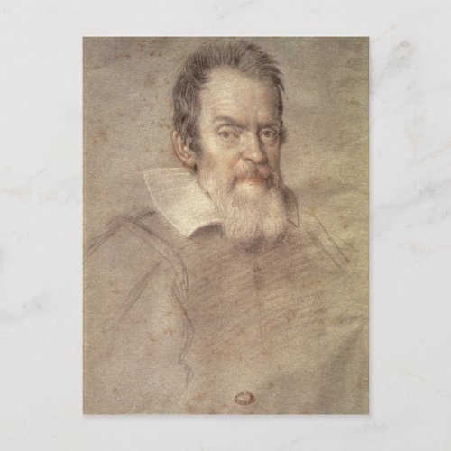 Portrait of Galileo Galilei  Astronomer Postcard