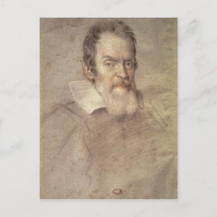Portrait of Galileo Galilei Astronomer Postcard