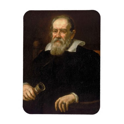 Portrait of Galileo Galilei by Justus Sustermans Magnet