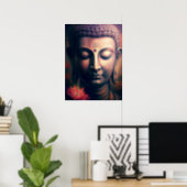 Portrait of Gautam Buddha Art Poster | Zazzle