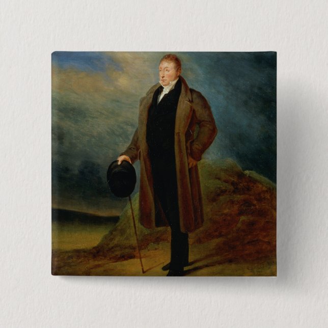 Portrait of General La Fayette in civilian dress, Button (Front)