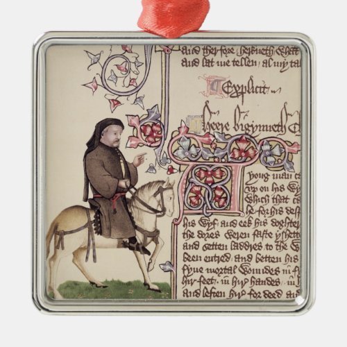 Portrait of Geoffrey Chaucer  facsimile from Metal Ornament