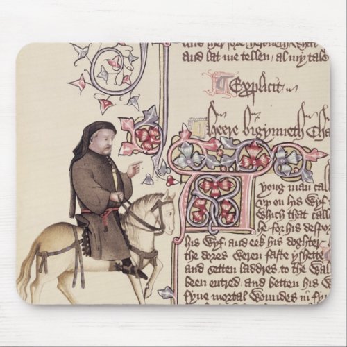 Portrait of Geoffrey Chaucer  facsimile from Mouse Pad