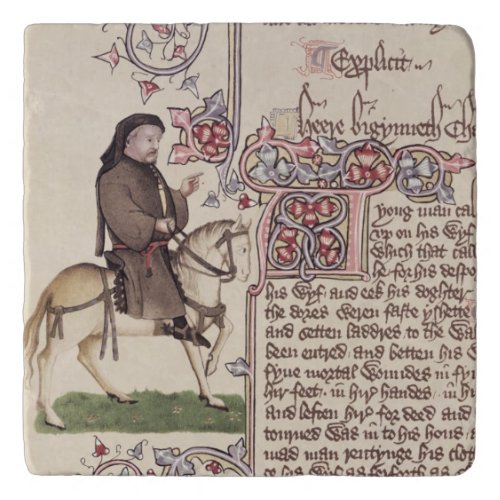 Portrait of Geoffrey Chaucer  facsimile from Trivet