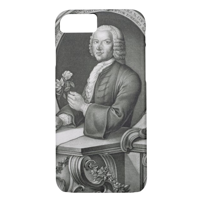 Portrait of Georg Dionysius Ehret (1710-70) engrav Case-Mate iPhone Case (Back)