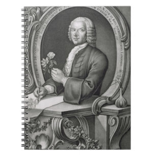 Portrait of Georg Dionysius Ehret (1710-70) engrav Notebook