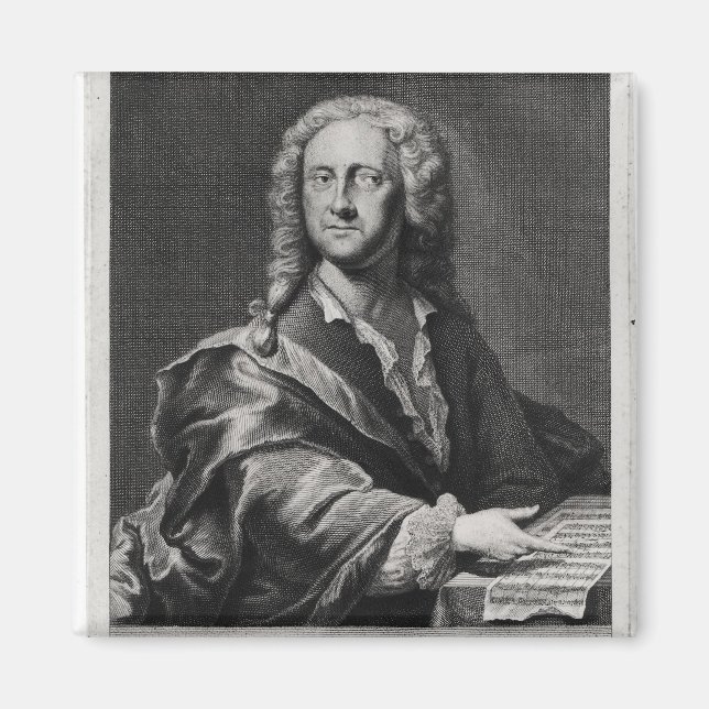Portrait of Georg Philipp Telemann Magnet (Front)
