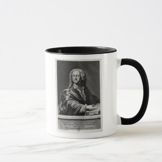 Portrait of Georg Philipp Telemann Mug (Right)
