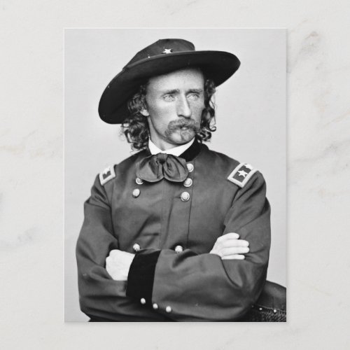 Portrait of George Armstrong Custer Postcard