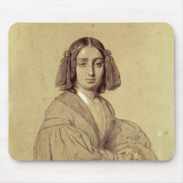 Portrait of George Sand  1837 Mouse Pad (Front)