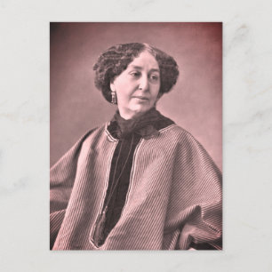 Portrait of George Sand by Nadar Postcard