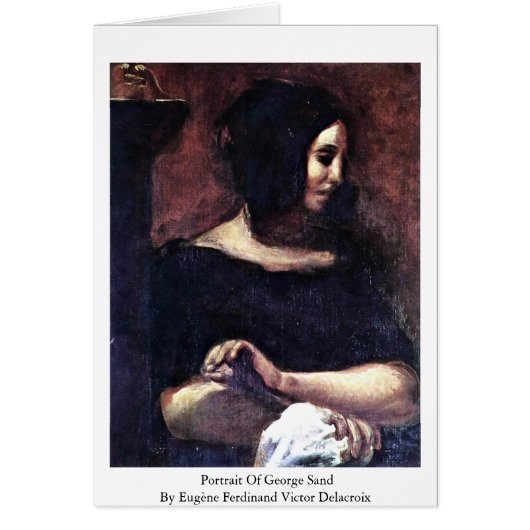 Portrait Of George Sand Cards (Front)
