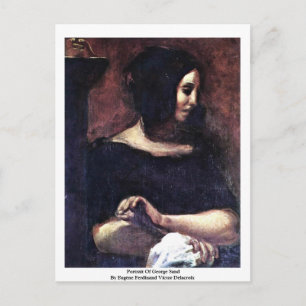 Portrait Of George Sand Postcard