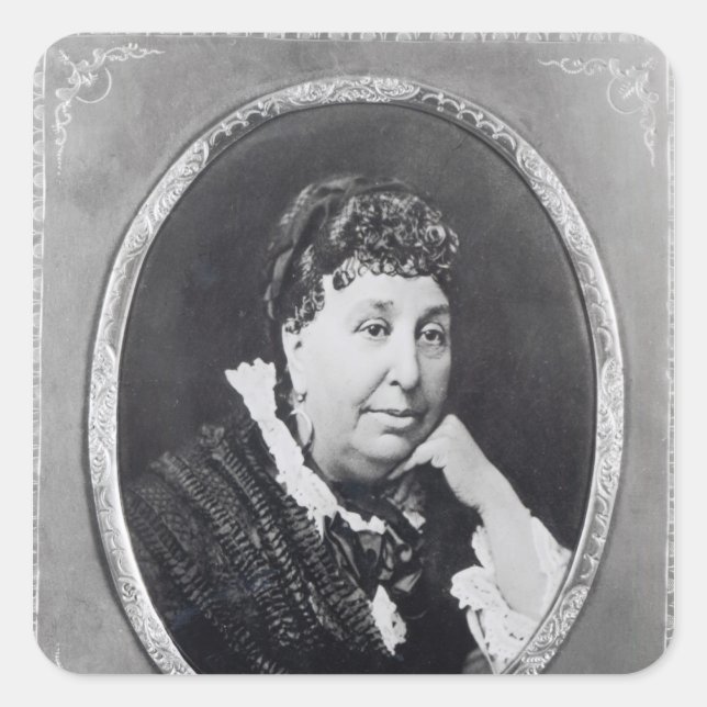 Portrait of George Sand Square Sticker (Front)