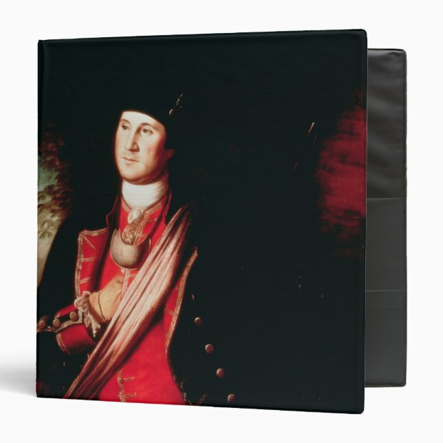 Portrait of George Washington  1772 3 Ring Binder (Front/Inside)