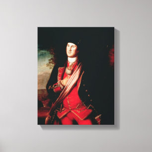 Portrait of George Washington 1772 Canvas Print
