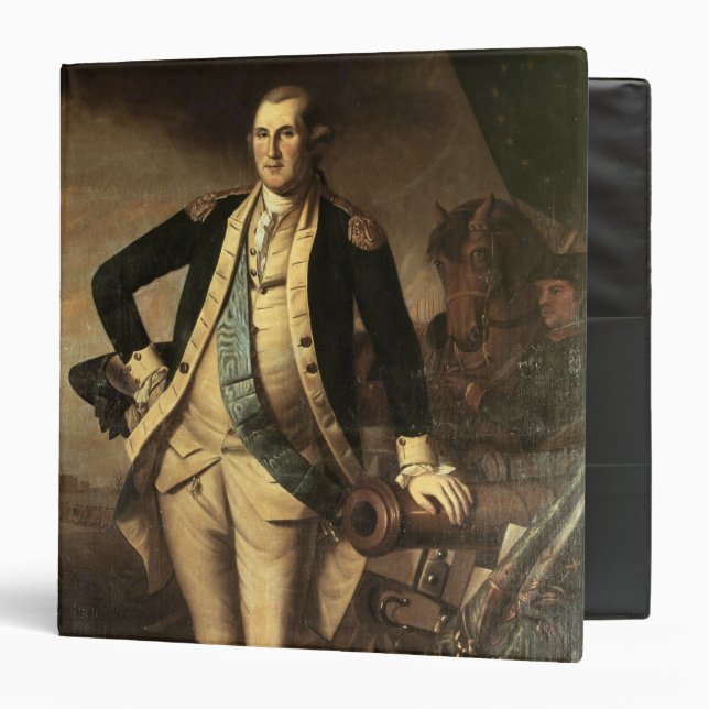 Portrait of George Washington, 1779 3 Ring Binder (Front/Inside)