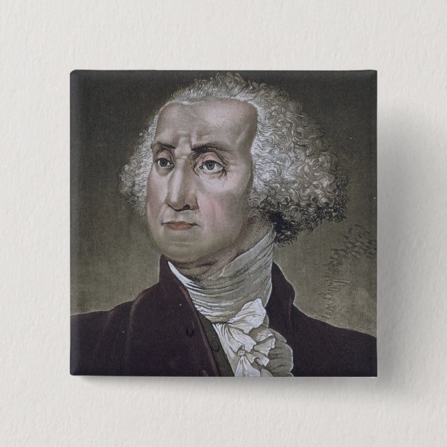 Portrait of George Washington, from 'Le Costume An Button (Front)