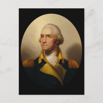 Portrait Of George Washington Postcard by encore_arts at Zazzle