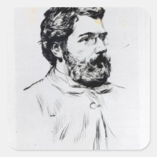 Portrait of Georges Bizet Square Sticker