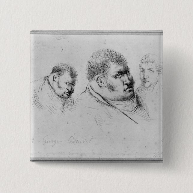 Portrait of Georges Cadoudal  25th May 1804 Button (Front)