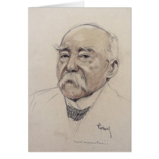 Portrait of Georges Clemenceau Cards (Front)