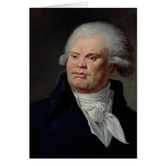 Portrait of Georges Danton Cards (Front)