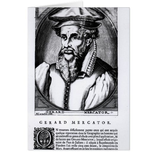 Portrait of Gerard Mercator Cards (Front)