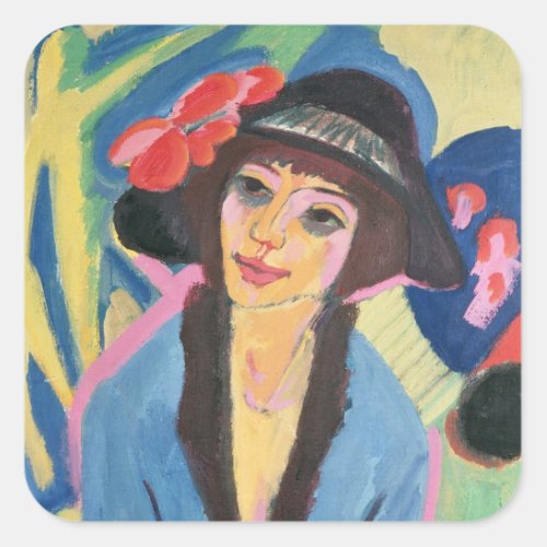 Portrait of Gerda Square Sticker
